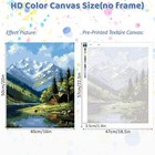 Mountain Landscape Paint By Numbers Kit For Adults  Cabin Paint By Number Kits  