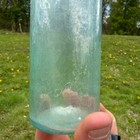 Antique Whittled Crude Bottle 1800s Aqua Blue Quack Medicine Early 6 