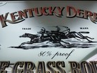 Kentucky Derby Blue Grass Bourbon Advertising Framed Mirror Sign 16x12