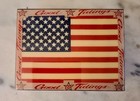 Annie Modica Wooden Decoupage Good Tidings American Flag 8x6x3 Box