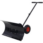 New      snow Shovel With Wheels snow Pusher cushioned Adjustable Angle Handle Snow