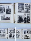 Vintage Photo Album Scrapbook Family Photos Black   White Snapshots Lot