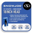 Snow Joe Sjblzd   2-in-1 Telescoping Snow Broom   Ice Scraper  1-pack 