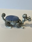 Vintage Signed Florenza Poodle Dog Sewing Pin Cushion Bobblehead               