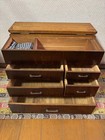 Japanese Antique Wooden Sewing Box Early Showa Period 5 Drawers Needle Box Japan