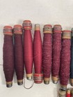Spools Wood Bobbins Thread Wrapped  6 5  To 7 5  Primitive Quills Lot-20