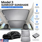 Tesla Model 3 Sunroof Sunshade For 2017-2023   foldable Uv Heat Insulation