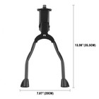 2x Bicycle Double Leg Side Stand Kick Kickstand Bike Support Spring Center Black