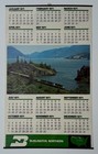 1971 Burlington Northern Railroad Wall Calendar Columbia River Cascades