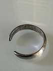 Vintage Sterling 925 Silver Ring Band Toe Ring Stamped Adjustable