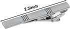 4 Pcs Stainless Steel Tie Clips For Men Classic Bar Clip Formal    