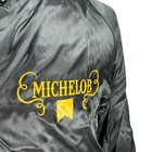 Vintage Michelob Beer Satin Bomber Jacket Black Yellow Embroidered Mens Medium