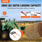 49  Hay Spear  Bale Spears 3000lbs Loading Capacity  Skid Steer Loader Tractor B