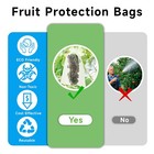 Fruit Protection Bags Drawstring 8x12 Inch Green Organza Garden Net 100 Pcs
