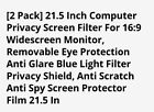 Computer Privacy Screen 21 5 Inch For 16 9 Widescreen Monitor  Anti Blue Ligh   