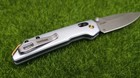 Kershaw Mini Iridium Folding Knife 3  Plain Edge D2 Blade Aluminum Handle - 2051