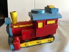 Handmade Wooden Handpainted Toy Train 9  Length Issues W Wheels  f40