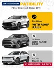 220 Lbs Aluminum Roof Rack Cross Bars Fit For 2019-2026 Chevy Blazer