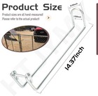 Over Throw Wire Arm Top Gate Latch Chain Link  Wire Arm Throw Over Latch Chain W