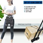 Folding Luggage Cart With Expandable Chassis 2 Wheels Folding Hand Truck 
