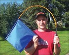 Koehn Whip Flag Golf Grip 50  Assorted Colors Sorting Livestock 6 Count