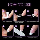 Acrylic False Nail Tips Full Cover Ballerina Stiletto French Nail Art Manicure