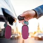 Portable Lip Balm Organizer Case With Keychain  Travel Chapstick Large Rose Red