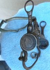 Antique Silver Coin Ring Horse Bit Old Iron Silver Inlay Stripes