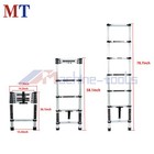 8 5ft Extension Ladders Lightweight Collapsible Ladders Aluminum Telescoping
