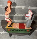 Vintage Basketball Mechanical Bank- Cast Iron Player Coin Bank