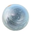 Antique British Made  8  Glass Fishing Float     Clear Frosted Thick Glass