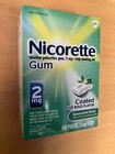 Nicorette Gum Spearmint Burst - 2mg -100 Pieces-stop Smoking Aid  free Shipping 