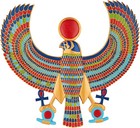 Detailed Hand-painted 15 Inch Egyptian Horus Plaque - Perfect For Living Room