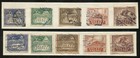 Poland 1919 - Five Imperf Issued For North Poland And 5 Matching Perforated   b1