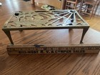 Vintage Brass Fireplace Trivet Ship