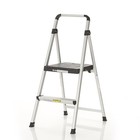 Folding 2-step Lightweight Aluminum Step Stool - Compact  Portable   Sturdy