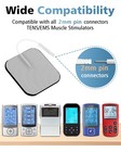 20pcs Tens Unit Electrode Pads 2x2 With Reusable Self-adhesive 20pcs White