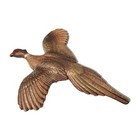  pheasants In Flight  Set Of 2 Vintage Wall Plaques Bird Decor 4 1 2 Inches 