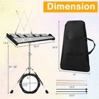 30 Notes Glockenspiel Percussion Kit With Stand Mallets Carrying Bag For Band