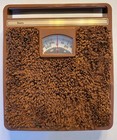 Vintage- Bathroom Scale Sears - Brown Carpet  Oval Mcm Retro Works