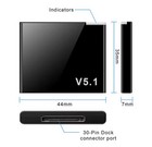Bluetooth Music Audio Receiver Adapter For Ipod Iphone 30pin Bose Sound Dock Usa