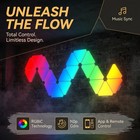 10 Pack Triangle Led Light Panels Rgb Wall Decor Modular Music Sync App   Remote