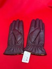  94 Small 7           Genuine Leather Burgundy Touch Screen Driving Warm Gloves Women