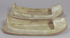 A Very Fine rare Korean White Leather Woman   s Shoes-19th C 