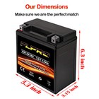 Yb12a-a Yb12c-a 12v 12ah Gel Battery For 1995-2002 Yamaha Wolverine Warrior 350