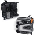 Black Bezel Full Led Headlights For Chevy Silverado 1500 Lt   Rst 2022-2026