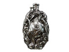 Finest Antique Whiting Sterling Silver Flask Crab Fishing Net Nautical Aesthetic