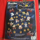 Bucilla 1997merry Christmas Friends Felt Applique Garland Or Ornament Kit 83672