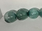 Japanese Green Glass Fishing Float Buoy Hand Blown Ball 3-3 5 Diameter  qty 5 