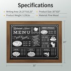 Magnetic Chalkboard - Wooden-framed Large Blackboard For Homes   Offices